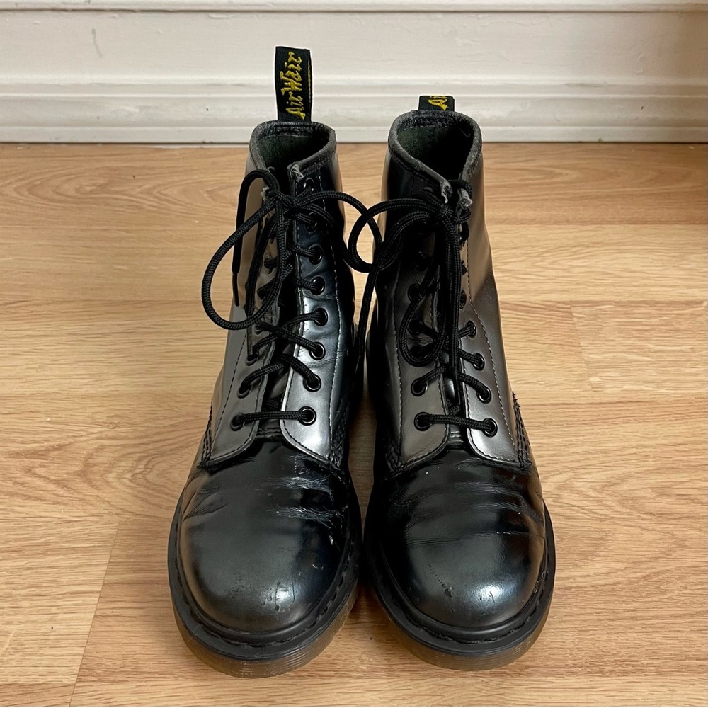 Dr. Martens 1490 Silver Ombré Metallic Boots - Picture 4 of 15